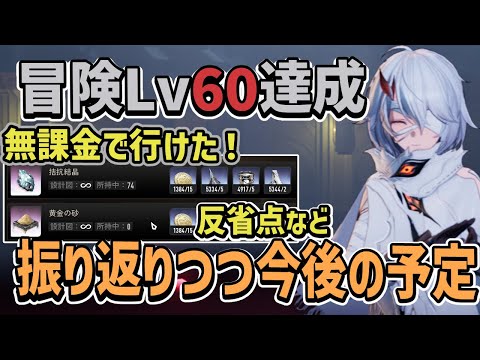 無課金で冒険60達成 Lv55からやったこと&反省点&これからやる事【デナアビ】【冒険55~60 / 今から課金する / デュエットナイトアビス】