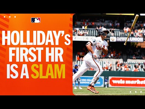 Jackson Hollidays FIRST HOMER is a GRAND SLAM to Eutaw Street!