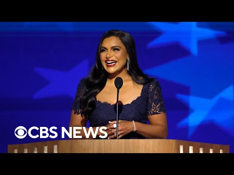 Full Video: Mindy Kaling recounts meeting Kamala Harris, bonding over moms in DNC speech