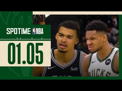 [SPOTIME NBA] 괴인 vs 외계인, 폭발적 쇼다운 밀워키 vs 샌안토니오 & TOP7 (01.05)