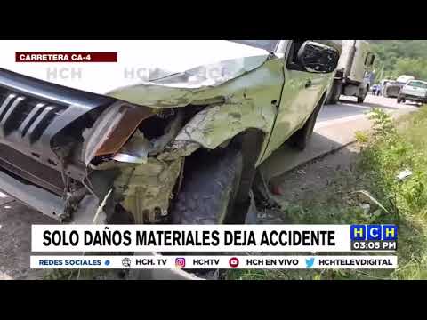 Enormes daños, deja aparatosa colisión en Veracruz, Copán