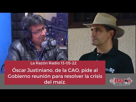 Óscar Justiniano, de la CAO, pide al Gobierno reunión para resolver la crisis del maíz.