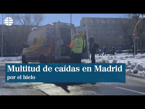 Samur atiende más de 400 caídas en la calle en Madrid