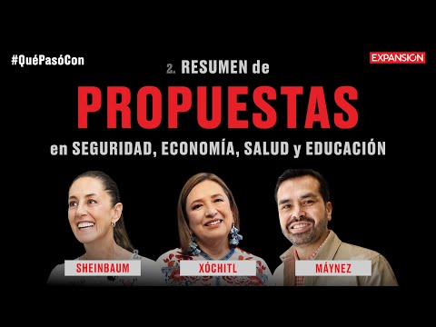 RESUMEN de PROPUESTAS de Sheinbaum, Gálvez y Máynez | #QuePasóCon Los presidenciables (2° PARTE)