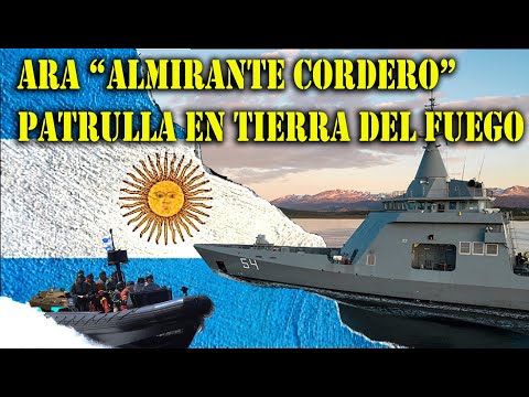 LA OPV ARA ALMIRANTE CORDERO EN TIERRA DEL FUEGO.