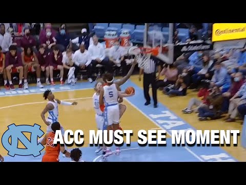 Acc Football Basketball 🏀 You Can't Avoid Being Blocked By UNC's Armando Bacot | ACC Must See Moment