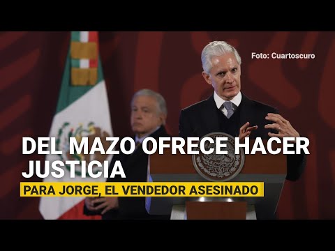 Del Mazo ofrece, ante AMLO, hacer justicia a familia de vendedor de tamales asesinado