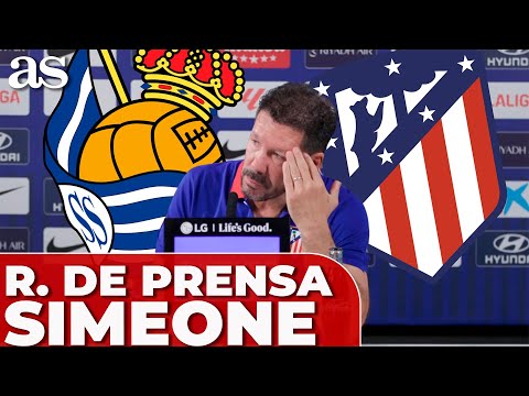 RUEDA de PRENSA del CHOLO SIMEONE | Previa REAL SOCIEDAD vs ATLÉTICO de MADRID