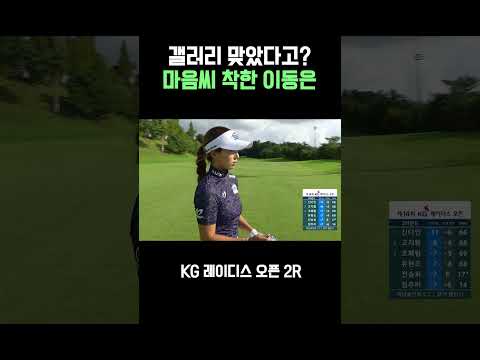 제 공에 갤러리가 맞았다고요? 놀란 이동은