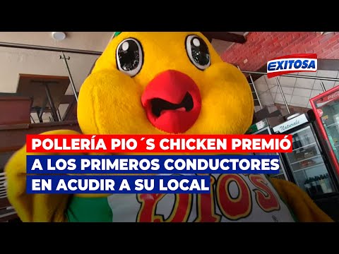 La pollería Pio´s Chicken premió a los primeros conductores en acudir a su local