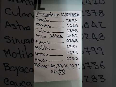 Como ganar hoy el chance y la loteria de boyaca y #baloto #loteriadeboyaca