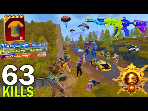 63Kills! 🔥MY BEST LIVIK GAMEPLAY in NEW MODE with HA*KER set 😈 Pubg Mobile
