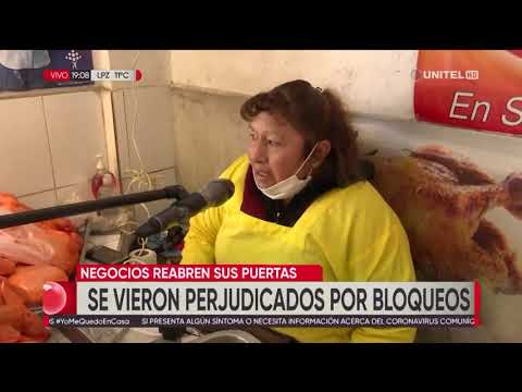 Reabren negocios en El Alto luego de ponerse fin a los bloqueos