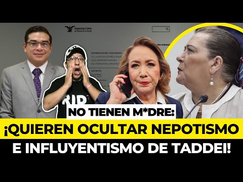 NO TIENEN MAD...!! Ministra Esquivel borra en la web la nómina de hijo de Taddei tras reportaje