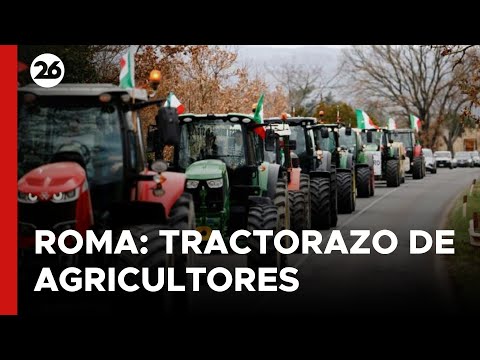 ITALIA | Tractorazo de agricultores hacia Roma