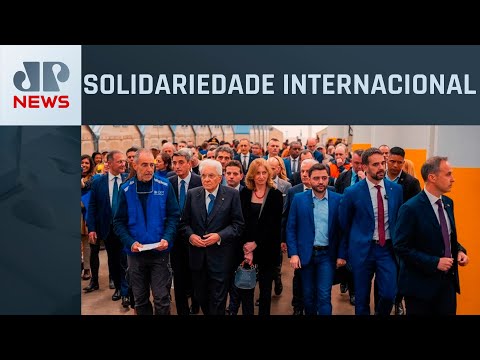 Presidente da Itália visita centro de acolhimento no Rio Grande do Sul