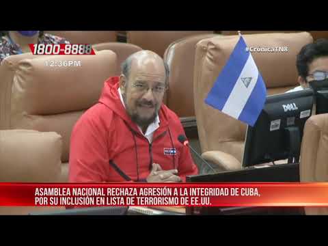 Asamblea de Nicaragua aprueba declaratoria de solidaridad con Cuba