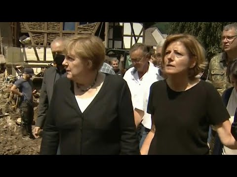 Inondations: Merkel découvre une dévastation surréaliste | AFP
