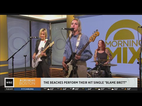 The Beaches perform hit single "Blame Brett," discuss their tour