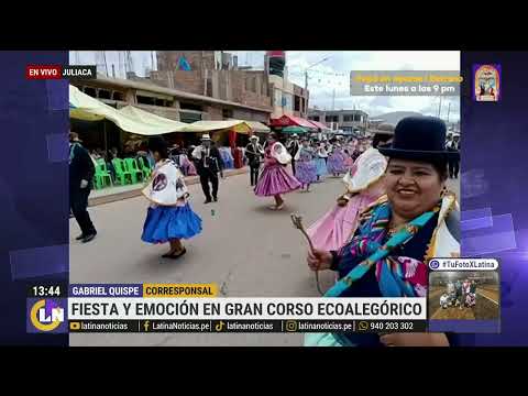 Así se celebra el gran corso ecoalegórico en Puno