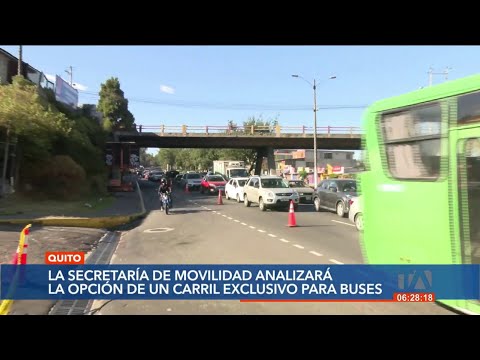 El Municipio de Quito analizará la implementación del plan del carril exclusivo para buses
