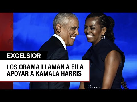 Los Obama piden elegir a Kamala Harris para unificar a Estados Unidos