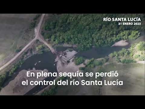 Orsi denunció desvío del Río Santa Lucía por parte de empresas privadas