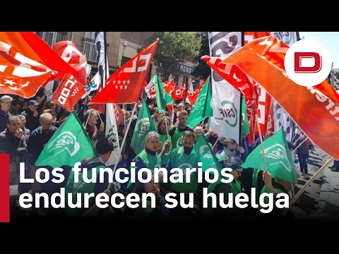 Los funcionarios endurecen su huelga contra Justicia