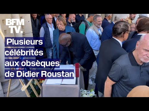 Didier Roustan: les images des obsèques du journaliste mort à l'âge de 66 ans