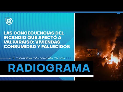 Las consecuencias del incendio que afectó a Valparaíso: viviendas consumidas y fallecidos