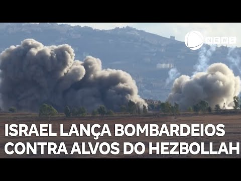 Israel lança cerca de trinta bombardeios contra alvos do Hezbollah