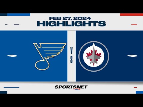 NHL Highlights | Blues vs. Jets - February 27, 2024