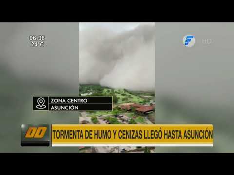 Tormenta de humo y cenizas llegó hasta Asunción