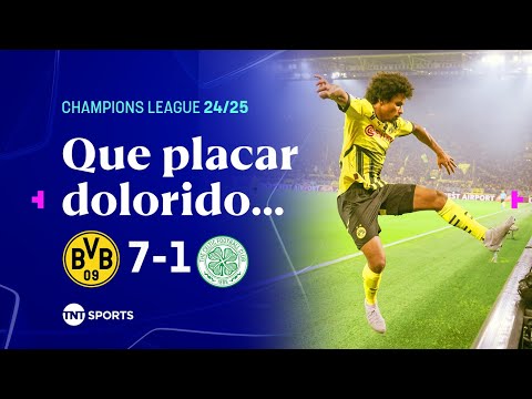 DORTMUND PASSA POR CIMA DO CELTIC COM DIREITO A GOLAÇOS E SHOW DE ADEYEMI! B. DORTMUND 7 X 1 CELTIC