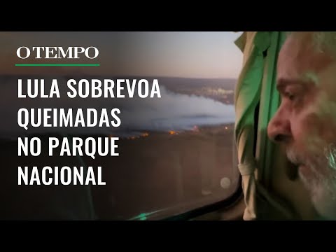 Fumaça volta a cobrir Brasília, e Lula faz voo para acompanhar queimadas no Parque Nacional