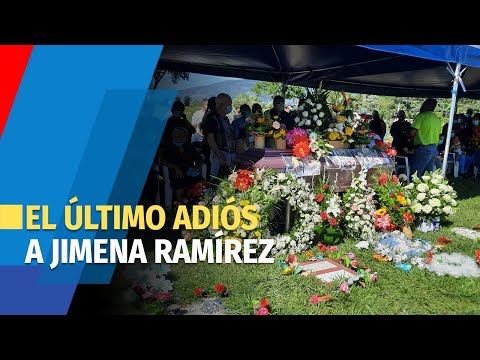 Familiares y amigos despiden a Jimena Ramírez