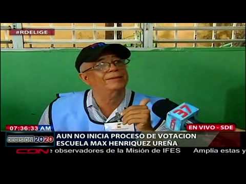 Inicia proceso de votación en Escuela Max Henríquez Ureña de SDE