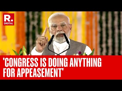 Congress is Doing Anything for Appeasement Says PM Modi In Wardha, Maharashtra