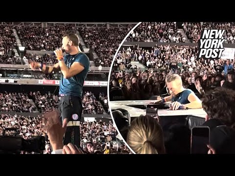 Coldplay’s Chris Martin falls through trapdoor on stage during Melbourne performance: ‘Holy s–t’