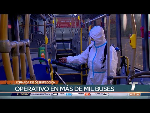 MiBus realiza diariamente jornadas de desinfección en los autobuses