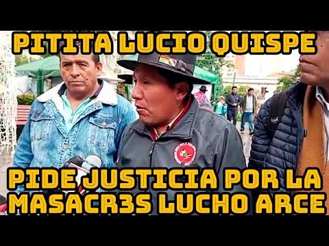 LUCIO QUISPE DE LA CSUTCB ARCISTA PIDE 30 AÑOS DE C4RCEL PARA FERNANDO CAMACHO..
