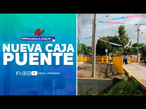 Alcaldía de Managua inaugura caja puente en el barrio Memorial Sandino