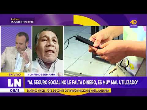 Santiago Vinces: El seguro social no le falta dinero, es muy mal utilizado