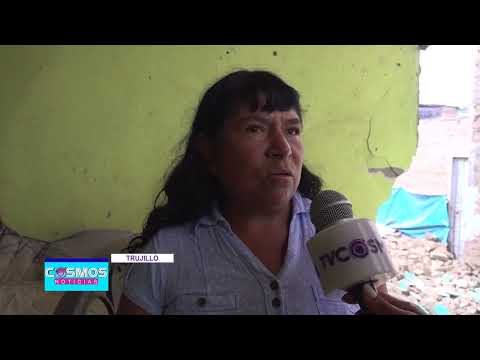 Trujillo: Anciana se salvó de morir tras caer paredes de su vivienda