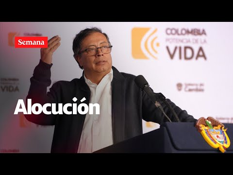 Petro habla en alocución presidencial sobre el Metro de Bogotá