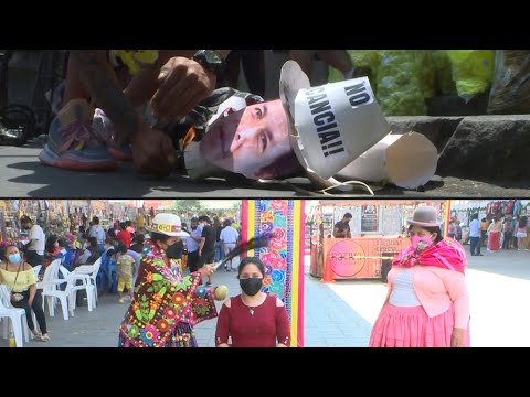 Peruanos reciben 2022 con flores, huevos y quema de muñecos de Castillo y Fujimori | AFP