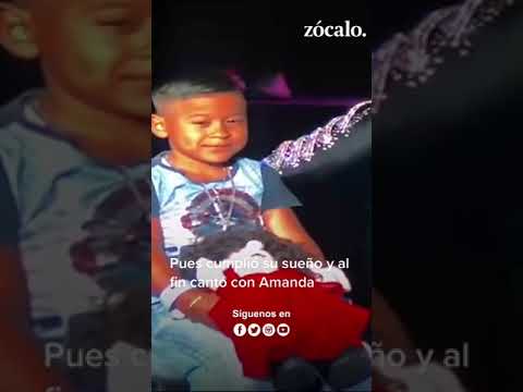 ¡Cumple el sueño! Amanda Miguel canta Castillos con ‘Chucho’, el niño viral