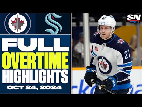 Winnipeg Jets at Seattle Kraken | FULL Overtime Highlights - October 24, 2024