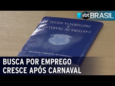 Procura por emprego volta a crescer após fim do Carnaval | SBT Brasil (15/02/24)