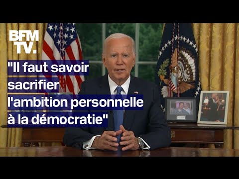 L'allocution de Joe Biden à la nation américaine en intégralité